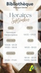 Nouveaux horaires en septembre à la bibliothèque